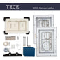 Hidden Toilet Flush Button M1 Edplit  - Compatible with Geberit, AlcaPlast, TECE, JomoTech, OLI, Viega, TOTO
