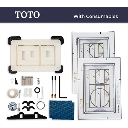 Hidden Toilet Flush Button M1 Edplit  - Compatible with Geberit, AlcaPlast, TECE, JomoTech, OLI, Viega, TOTO