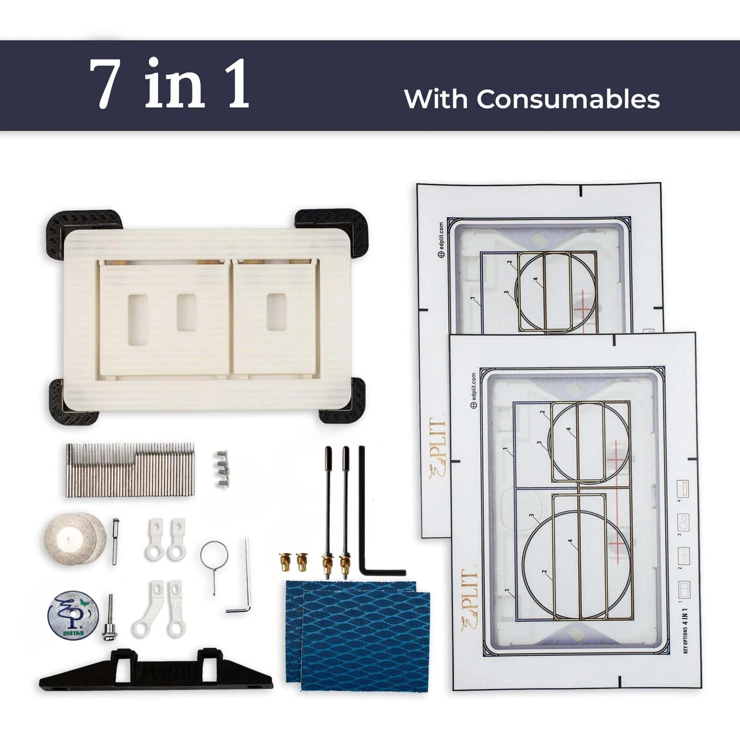 Hidden Toilet Flush Button M1 Edplit  - Compatible with Geberit, AlcaPlast, TECE, JomoTech, OLI, Viega, TOTO