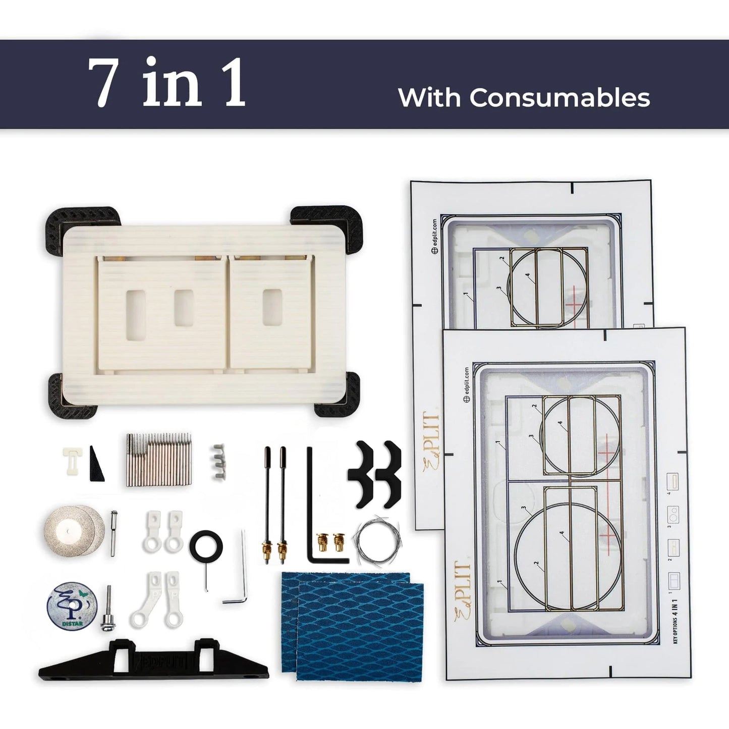 Hidden Toilet Flush Button M1 Edplit  - Compatible with Geberit, AlcaPlast, TECE, JomoTech, OLI, Viega, TOTO