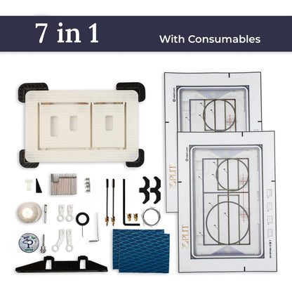 Hidden Toilet Flush Button M1 Edplit  - Compatible with Geberit, AlcaPlast, TECE, JomoTech, OLI, Viega, TOTO