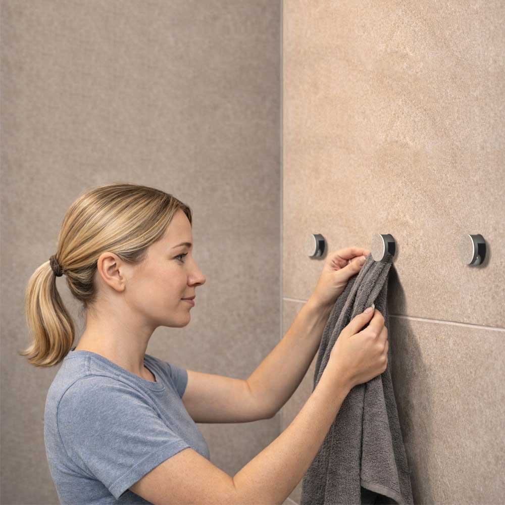 Hidden Towel Holder Set (ball-catch)