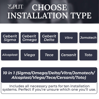 Hidden flush button M2 PRO - Сompatible with Geberit, AlcaPlast, TECE, Viega, VitrA, JomoTech, Cersanit, TOTO