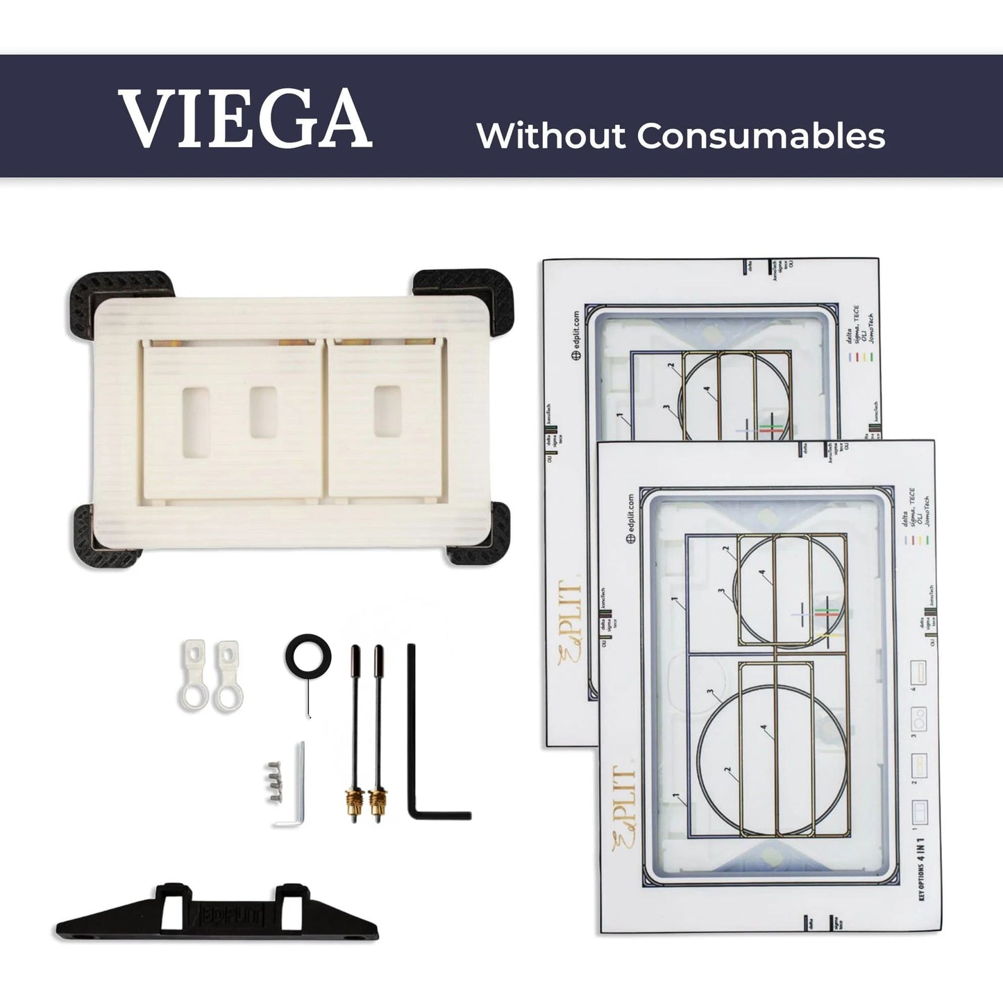 Hidden Toilet Flush Button M1 Edplit  - Compatible with Geberit, AlcaPlast, TECE, JomoTech, OLI, Viega, TOTO