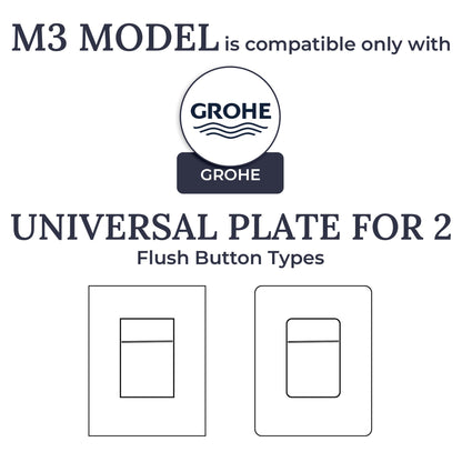Hidden Toilet Flush Button M3 Edplit (Without Consumables) - Сompatible with GROHE