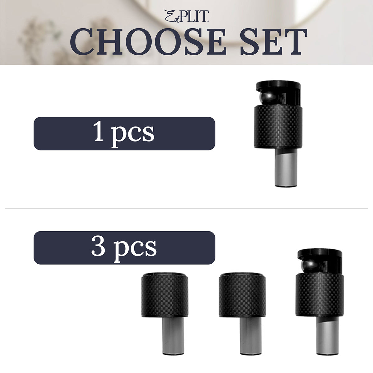 Hidden Towel Holder Set (ball-catch)