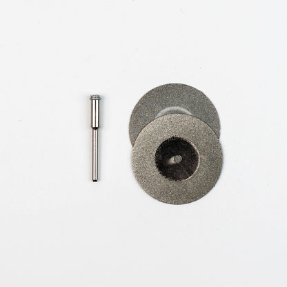Full kit with diamond disc, sanding pads, and drill bits