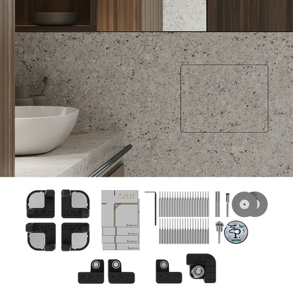 Hidden Access Hatch Mounting System Edplit – for Panels up to 400×500 mm