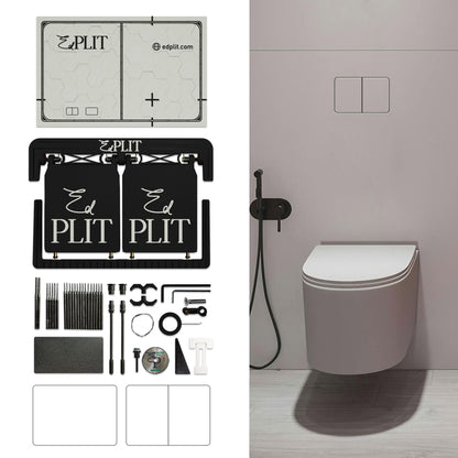Hidden Frameless Flush Button EdPlit M4  - Сompatible with Geberit, AlcaPlast, TECE, Viega, VitrA, Noken, JomoTech, Cersanit, TOTO