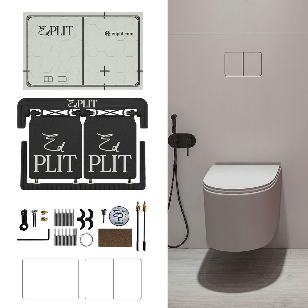 Hidden Frameless Flush Button EdPlit M4  - Сompatible with Geberit, AlcaPlast, TECE, Viega, VitrA, Noken, JomoTech, Cersanit, TOTO