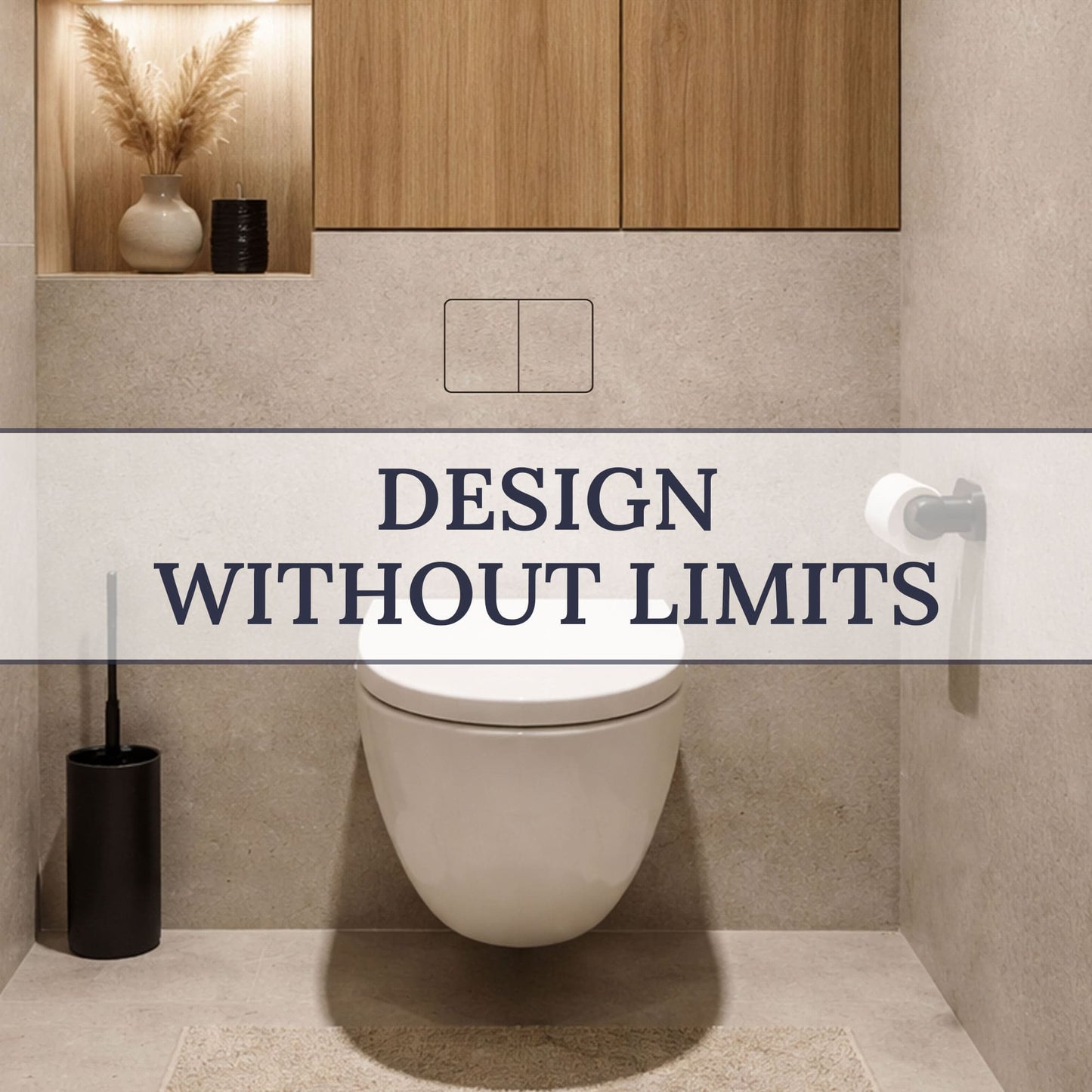 Hidden Frameless Flush Button EdPlit M4  - Сompatible with Geberit, AlcaPlast, TECE, Viega, VitrA, Noken, JomoTech, Cersanit, TOTO