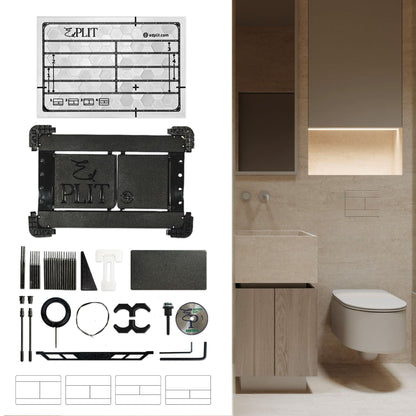 Hidden flush button M2 PRO - Сompatible with Geberit, AlcaPlast, TECE, Viega, VitrA, JomoTech, Cersanit, TOTO