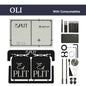 Hidden Frameless Flush Button EdPlit M4  - Сompatible with Geberit, AlcaPlast, TECE, Viega, VitrA, Noken, JomoTech, Cersanit, TOTO