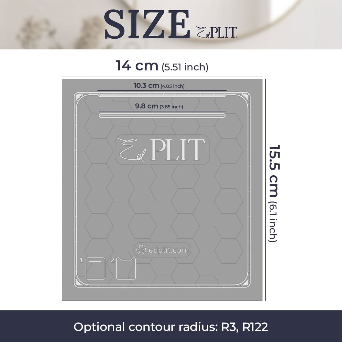 Concealed Toilet Paper Holder (Tile-Integrated) Edplit