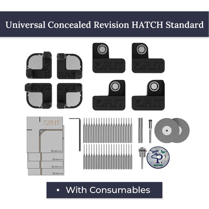 Hidden Access Hatch Mounting System Edplit – for Panels up to 400×500 mm