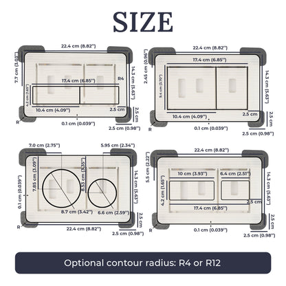 Hidden Toilet Flush Button M1 Edplit (Without Consumables) - Сompatible with Geberit, AlcaPlast, TECE, JomoTech, OLI, Viega, TOTO