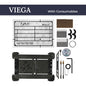 Hidden flush button M2 PRO - Сompatible with Geberit, AlcaPlast, TECE, Viega, VitrA, JomoTech, Cersanit, TOTO