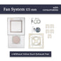 Hidden Exhaust Fan Mounting System Edplit - Without Duct Fans 100/125/150 mm