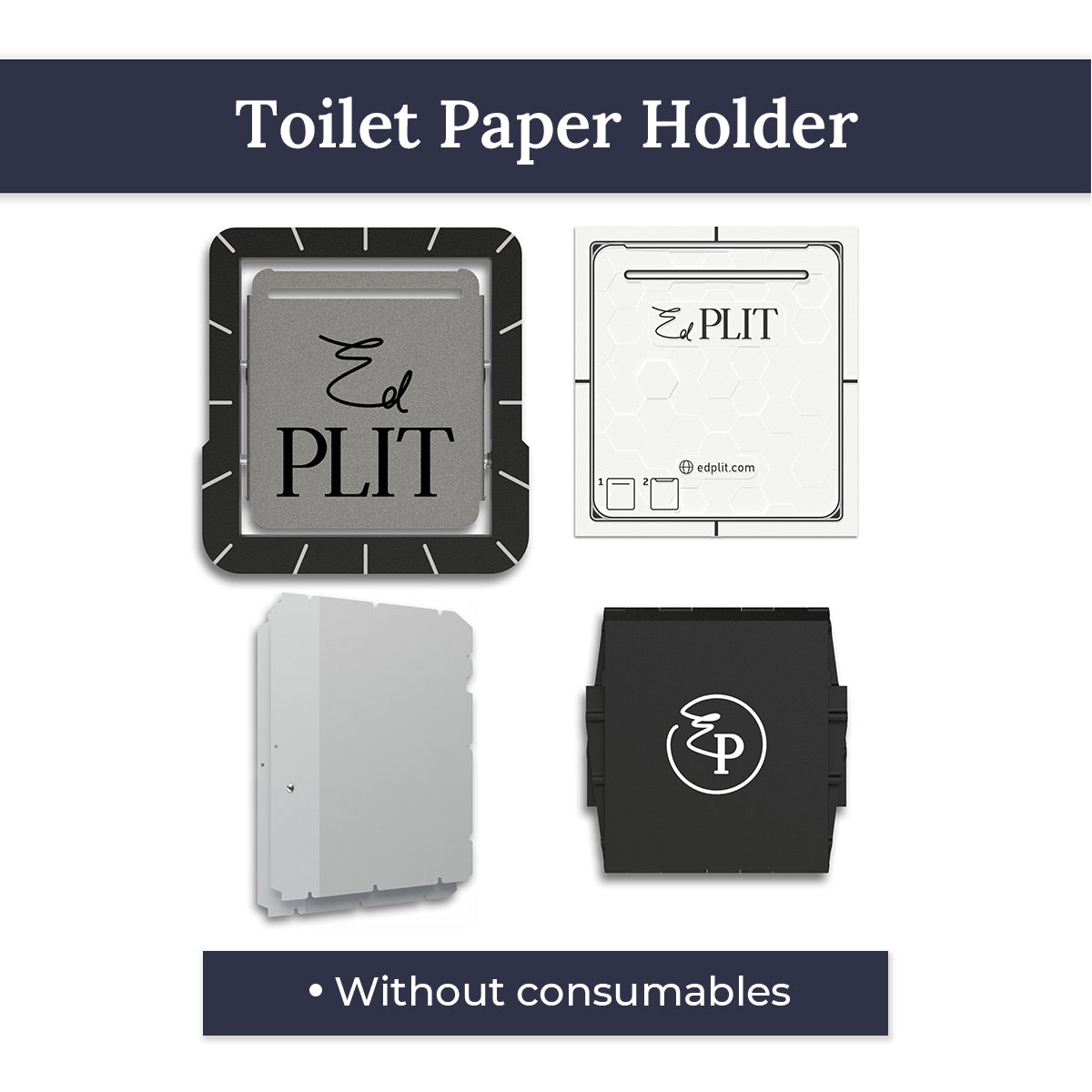 Concealed Toilet Paper Holder (Tile-Integrated) Edplit