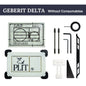 Hidden Toilet Flush Button M1 Edplit  - Compatible with Geberit, AlcaPlast, TECE, JomoTech, OLI, Viega, TOTO