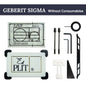 Hidden Toilet Flush Button M1 Edplit  - Compatible with Geberit, AlcaPlast, TECE, JomoTech, OLI, Viega, TOTO